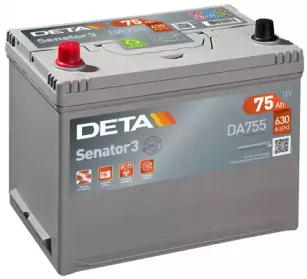 DA755 DETA Стартерная аккумуляторная батарея